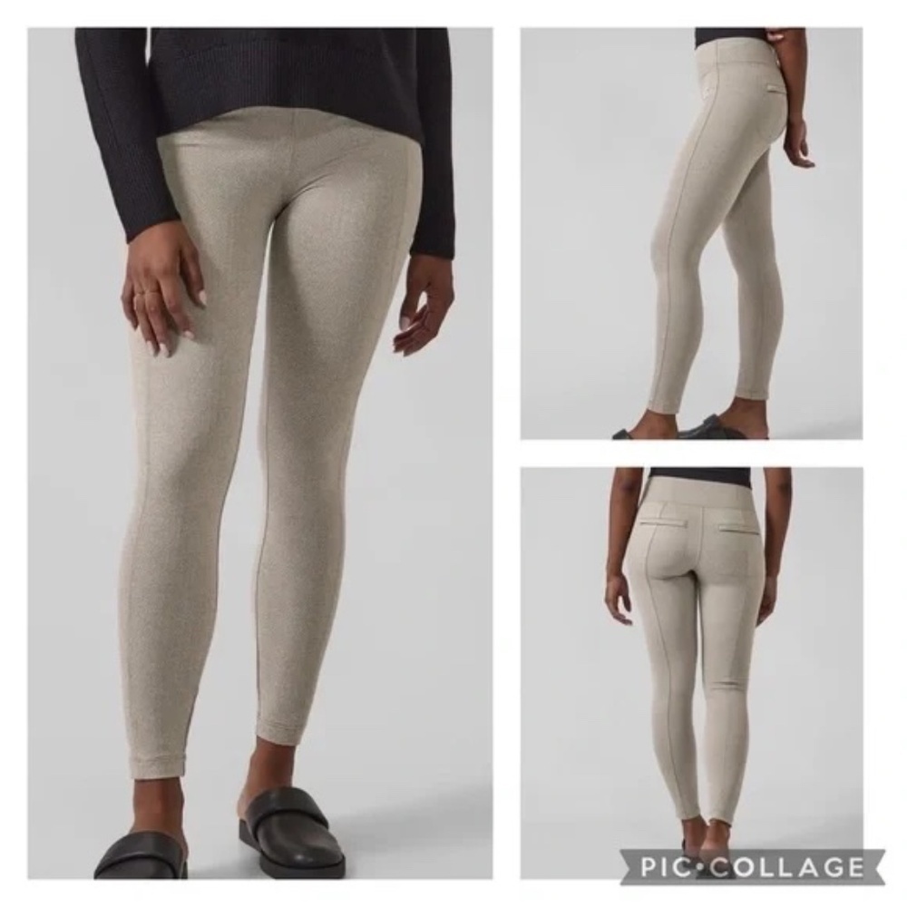 Athleta Delancey Herringbone Tight in Bluff Grey